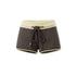 kvkv Yellow Brown Colorblock Drawstring Stretch Women&