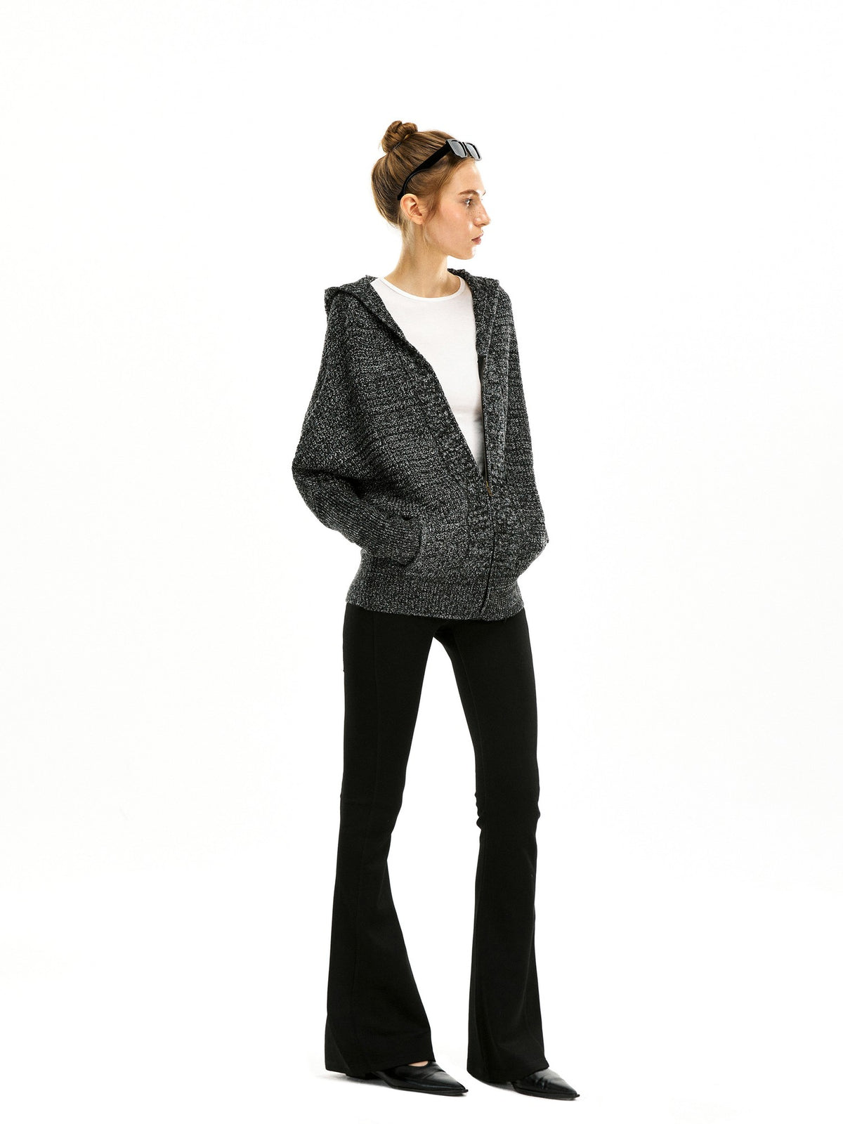 kvkv Zip Up Hooded Knit Women&