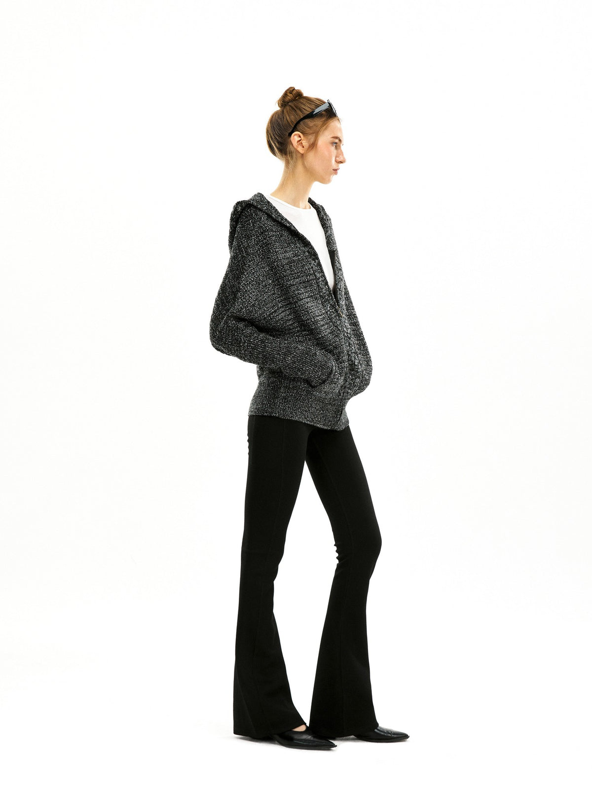 kvkv Zip Up Hooded Knit Women&