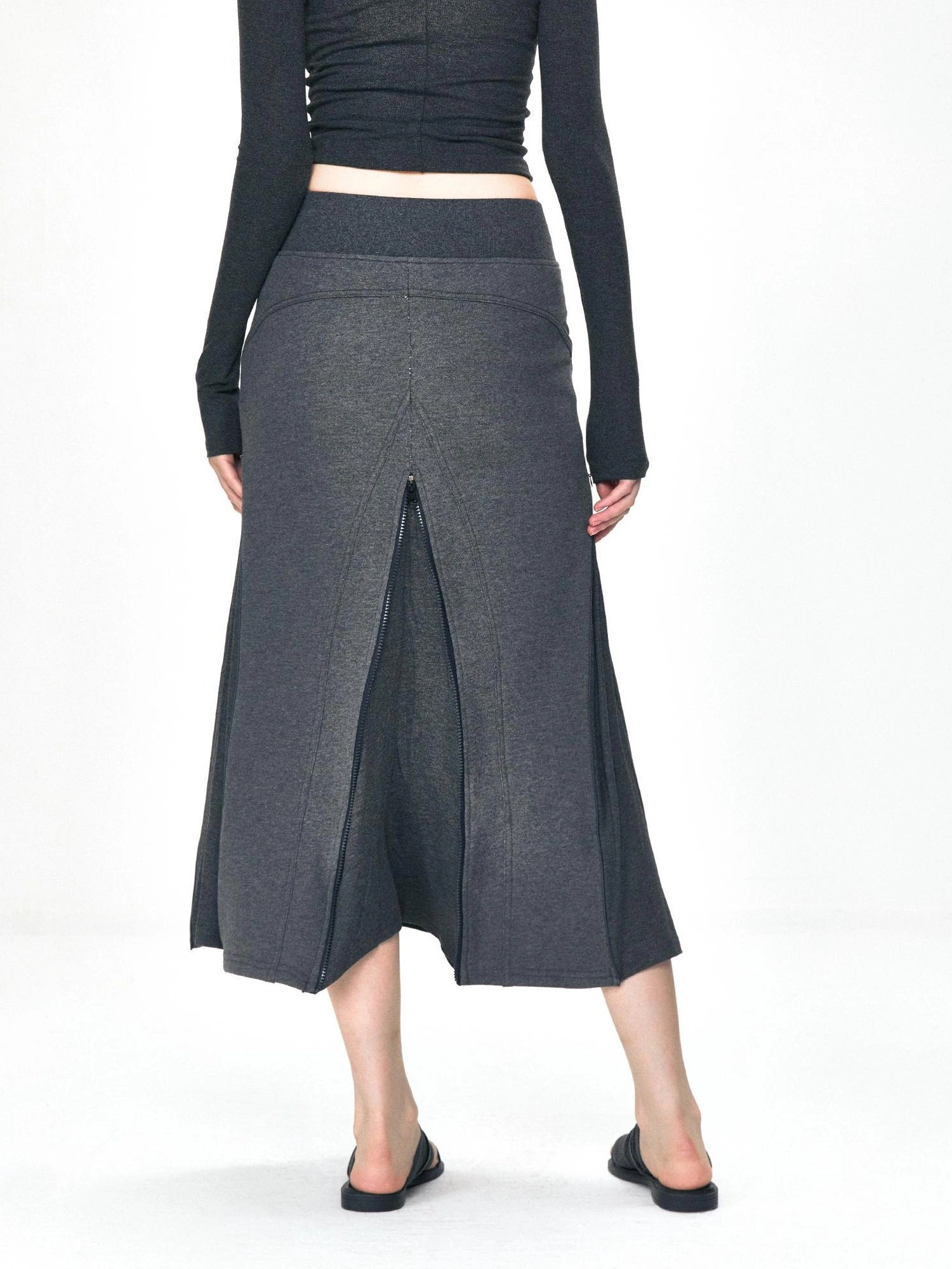 kvkv Zippered Convertible Fishtail A Line Skirt