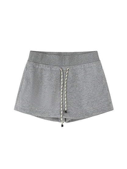 DIDDI MODA Butterfly Knot Off Shoulder A Line Shorts Set