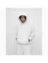 Peoplesense Contour Wide Cotton Hoodie Jogger Set Grey Embroidery