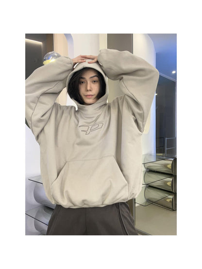Peoplesense Custom Print Hooded Sweatshirt Warm Breathable Unisex Streetwear