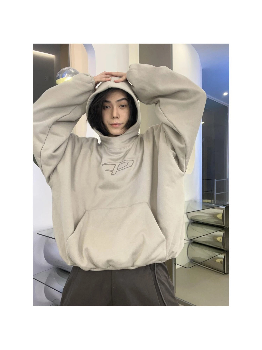 Custom Print Hooded Sweatshirt Warm Breathable Unisex Streetwear