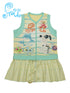Frufru Gulu Frufruu Gulu Snowfield Print Patchwork Knit Yellow Green Vest Dress