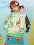 Frufru Gulu Winter Snow Print Hoodie Loose Fit Playful Kids Pullover