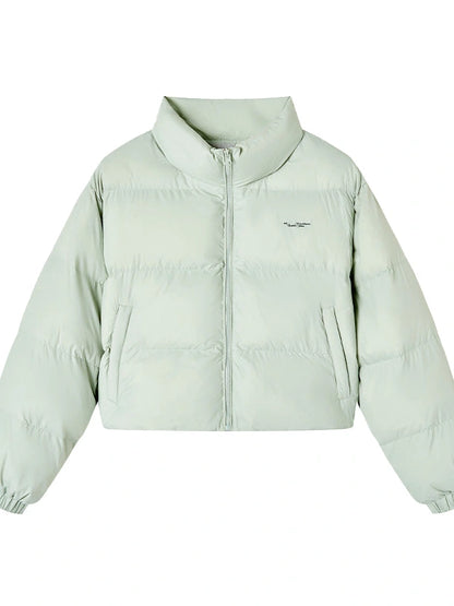 Puffy Mint Green Salt Short Puffy Coat Winter Jacket