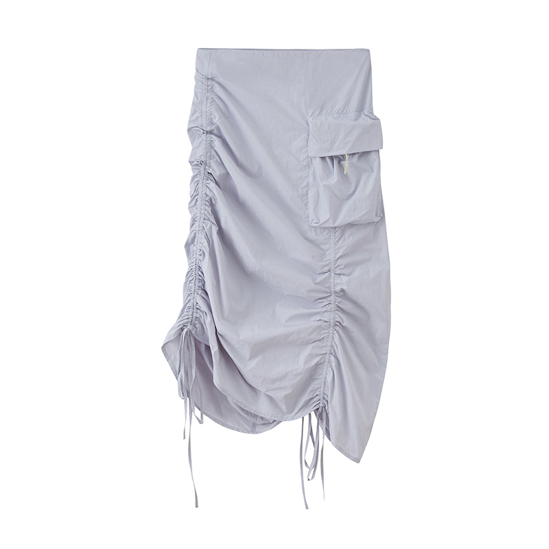 DIDDI MODA Colorblock Drawstring Sunproof Set Lightweight Outdoor Wear