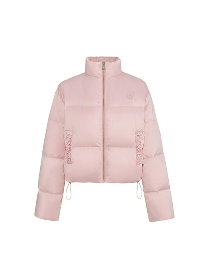 Zhou Ye Winter Pearl Down Jacket 90 White Duck Feather Coat