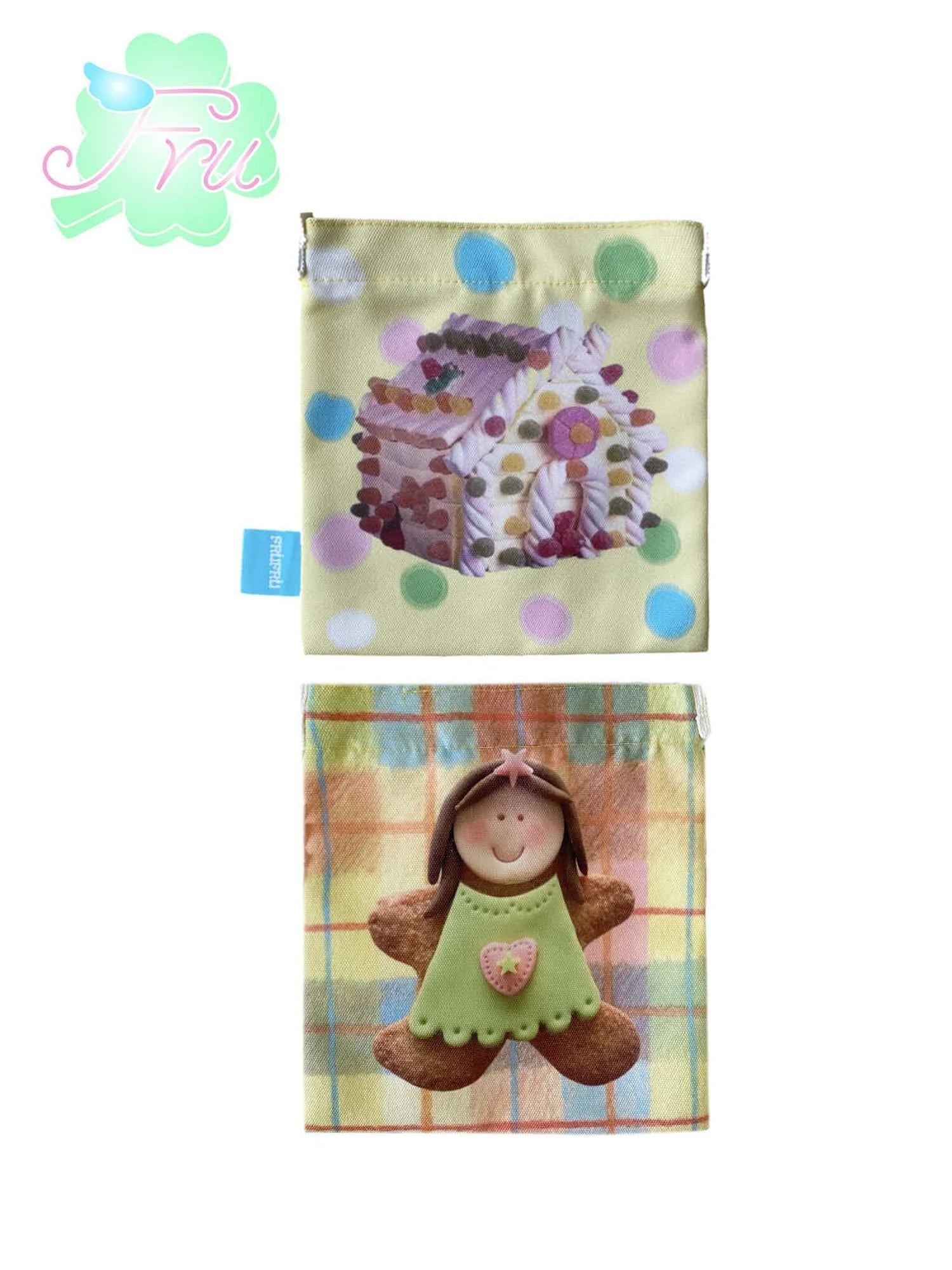 Summer Cute Cotton Candy Dual Sided Canvas Tote For Women