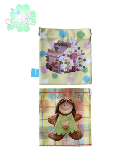 Summer Cute Cotton Candy Dual Sided Canvas Tote For Women