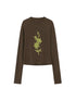 Lily Lace Knit Top Faux Fur Coat Straight Pu Pants Set