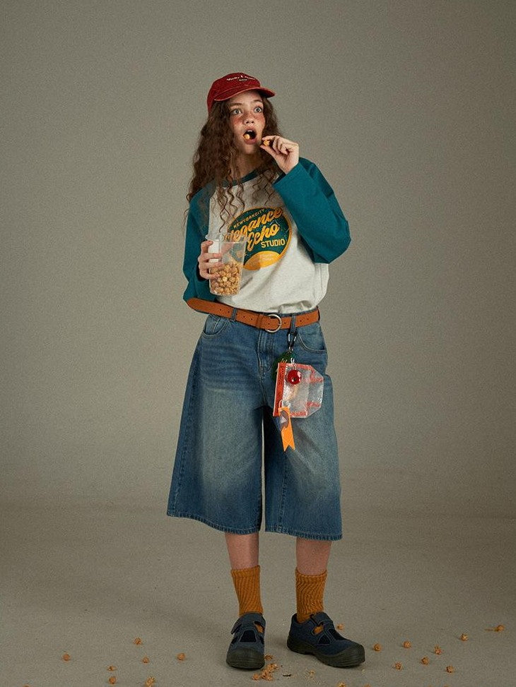 lulugray American Vintage Distressed High Waist Wide Leg Women&