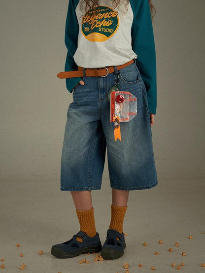lulugray American Vintage Distressed High Waist Wide Leg Women&