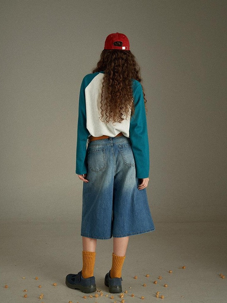 lulugray American Vintage Distressed High Waist Wide Leg Women&