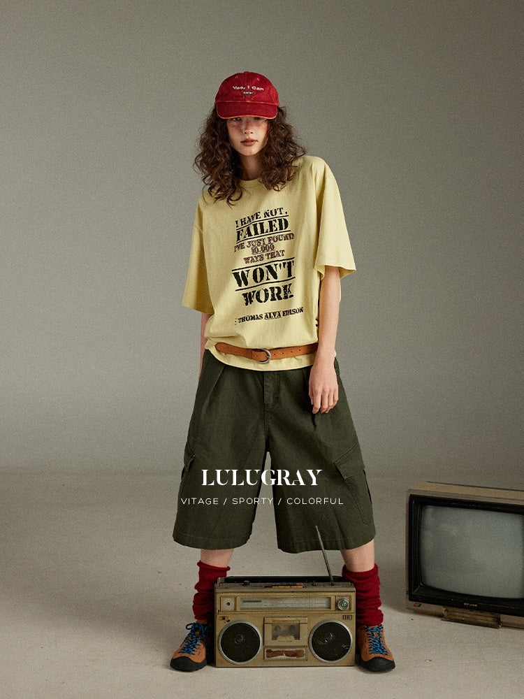 lulugray_Letter_Print_Crew_Neck_Loose_Mid_Length_Women&