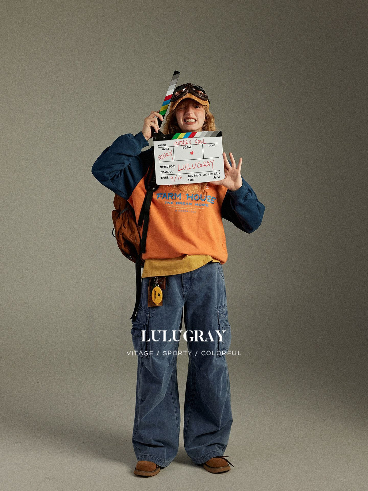 lulugray_Retro_Original_Colorblock_Print_Raglan_Women&