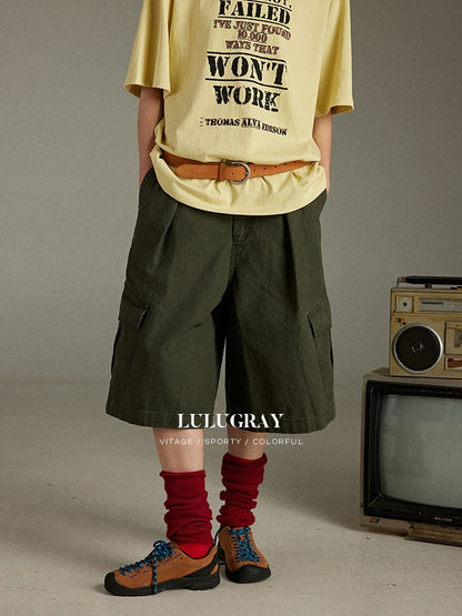 lulugray_Retro_Sport_Large_Pocket_Cargo_Print_High_Waisted_Loose_Women&