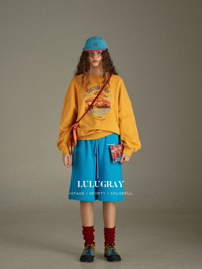 lulugray_Vintage_Blue_Drawstring_High_Waist_Wide_Leg_Pockets_Loose_Women&