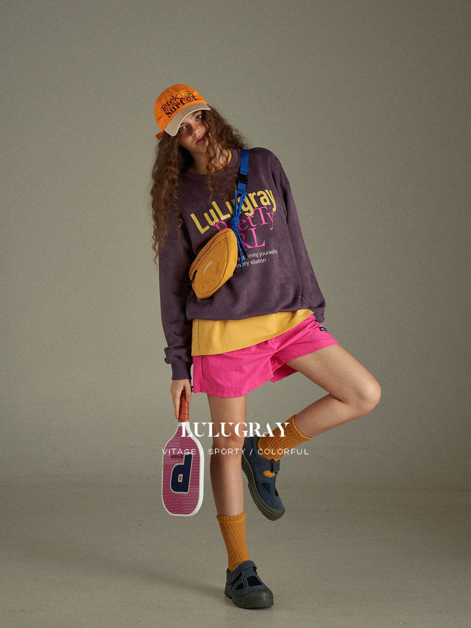 lulugray Vintage Loose Fit Letter Print Women&