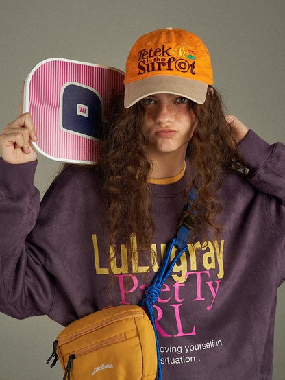 lulugray Vintage Loose Fit Letter Print Women&