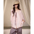 lvetong Breathable Polyester Striped Loose Streetwear Women Pink Long Sleeve T-Shirts