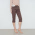 lvetong_Brown_Polka_Dot_Patchwork_Straight_Low_Waist_Women&