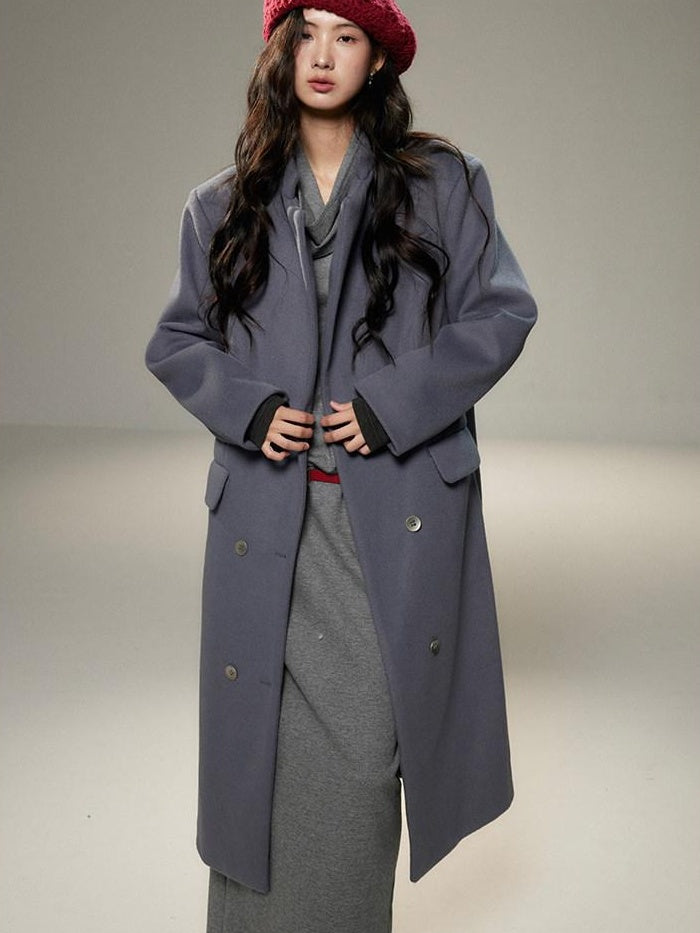 lvetong Cinched Waist Halter Neck Faux Layered Wasteland Long Sleeve Casual Maxi Dresses