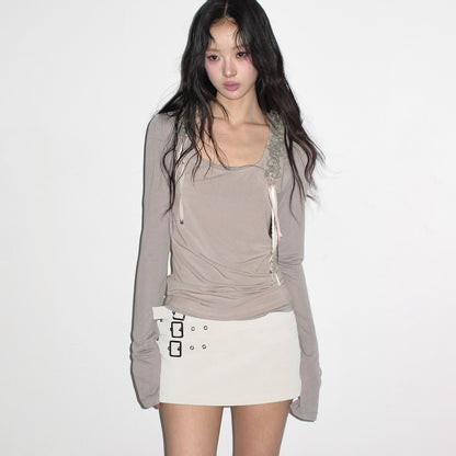lvetong_Gray_Green_Lace_Ribbon_Splice_U_Neck_H_Tank_Women&