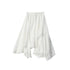 lvetong Lace Ruched A Line Mid Waist Loose Street Sporty Casual Young Women Midi Skirts