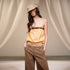 lvetong_Orange_Retro_Hot_Girl_Elastic_Waist_Women&