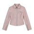 lvetong_Smoky_Pink_Slim_Waist_Lapel_Zip_Pocket_Women&