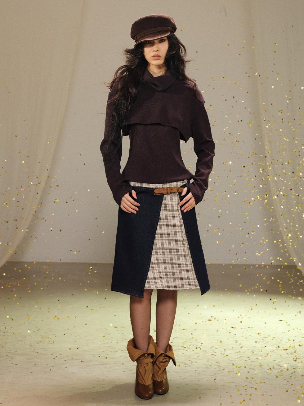 lvetong Two Piece Layered Stacked Neck Slim Fit Women&