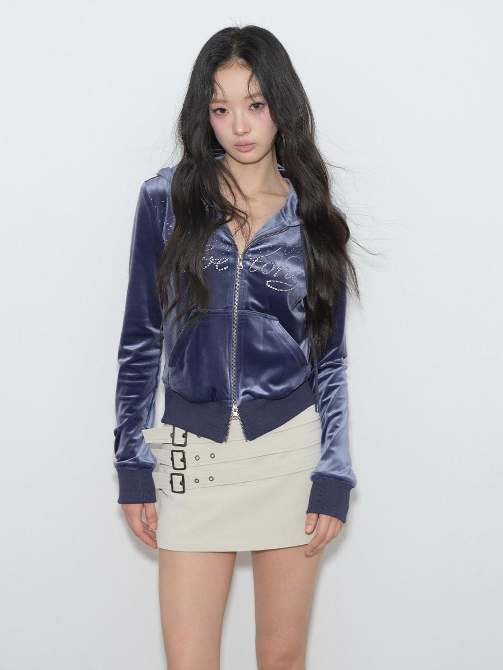 lvetong Waist Cinch Low Rise Pu Suede A Line Streetwear Slim Fit Women Mini Skirts