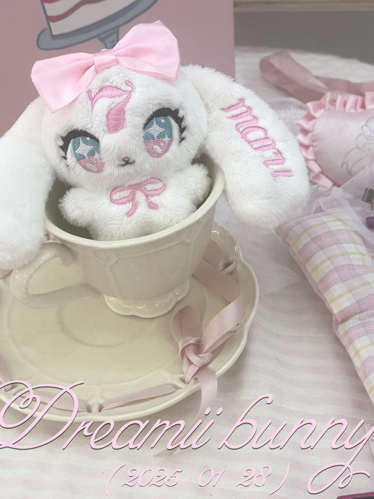 marumaruzip Original Design Cute Bunny Doll Plush Toy Style Women&