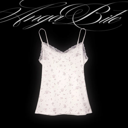 marumaruzip_Pink_Cross_Floral_Allover_Print_Puff_Sleeve_Women&