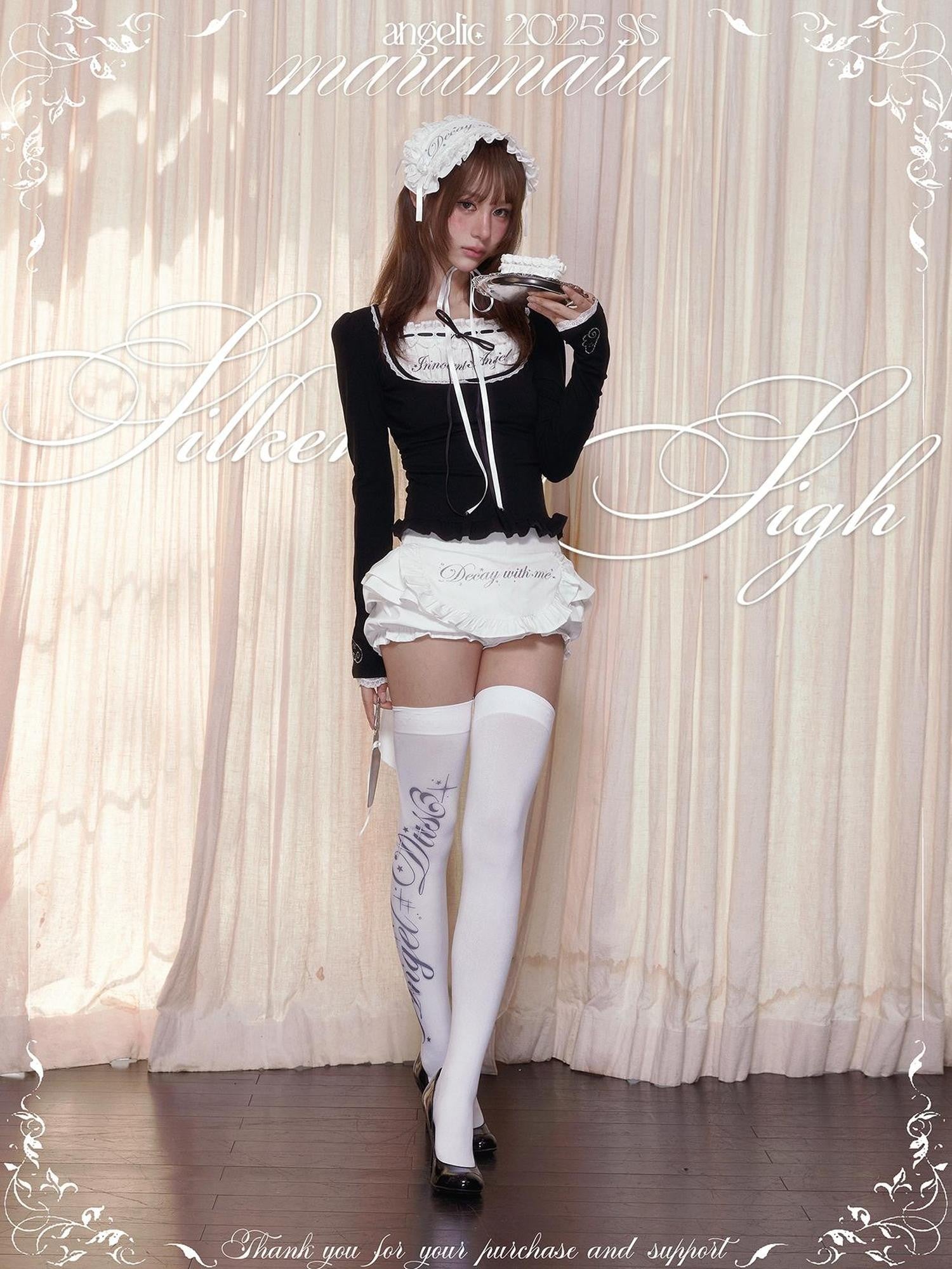 marumaruzip Square Neck Printed Rhinestone Slim Women&