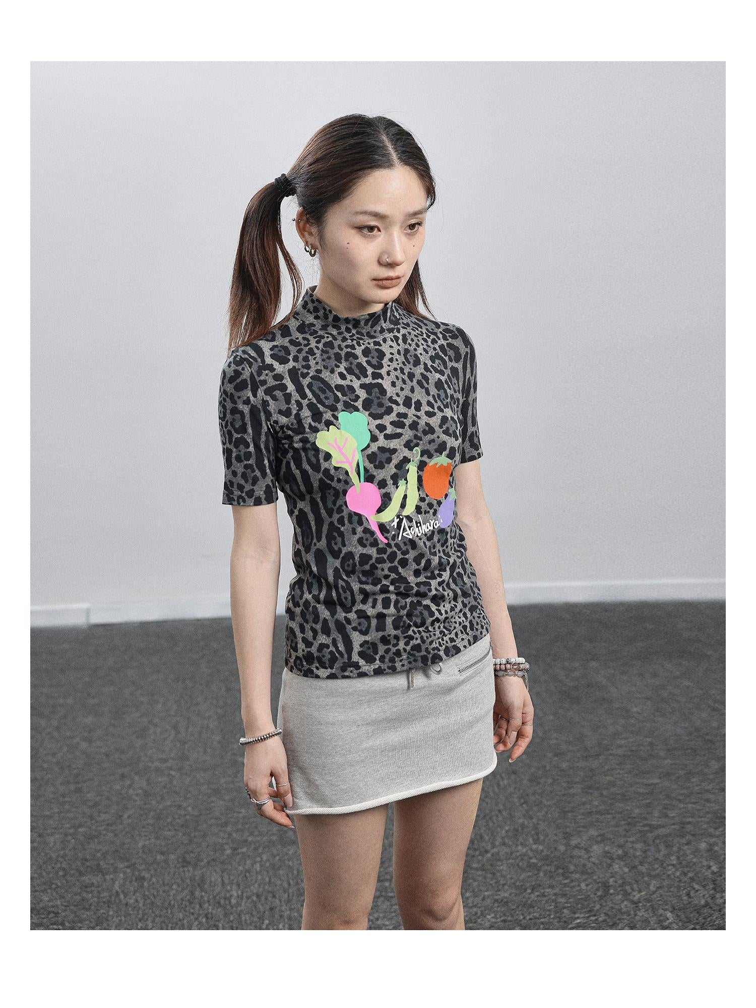 Achihara Women S Leopard Print Long Sleeve Tops