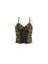 Punk Camouflage V Neck Cutout Tank Top