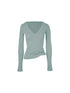 STRIKE A POSE Lazy V-Neck Hooded Long Sleeve Sunshade Top
