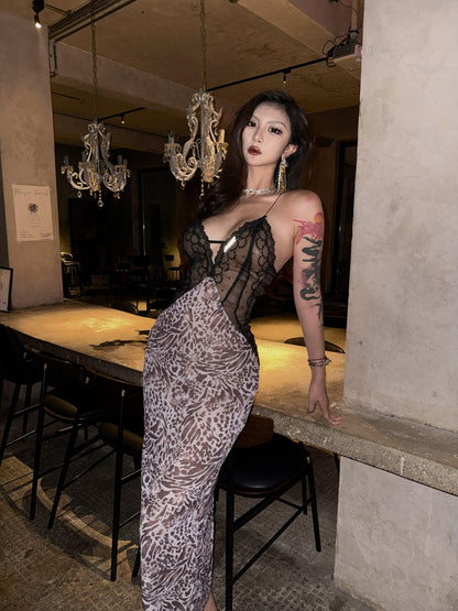 mss studio Patchwork Deconstructed Zebra Print Slimming Women&