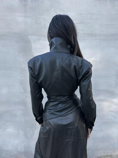 mss studio Retro Asymmetrical Metal Hardware Women&