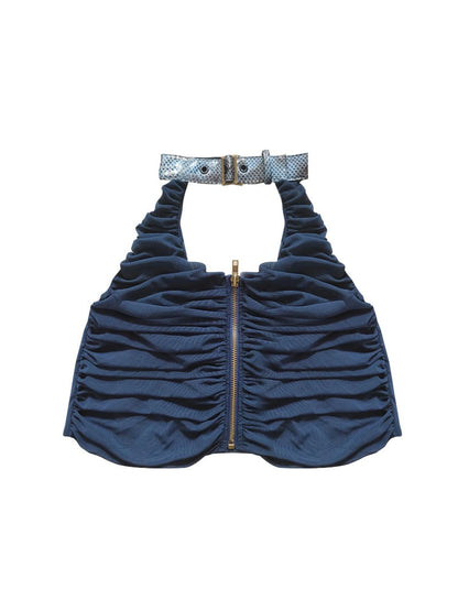 Dangerously Alluring Backless Halter Top