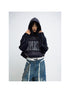 Peoplesense Unisex Vintage Wash Gradient Hoodie Loose Fit Detachable Hood