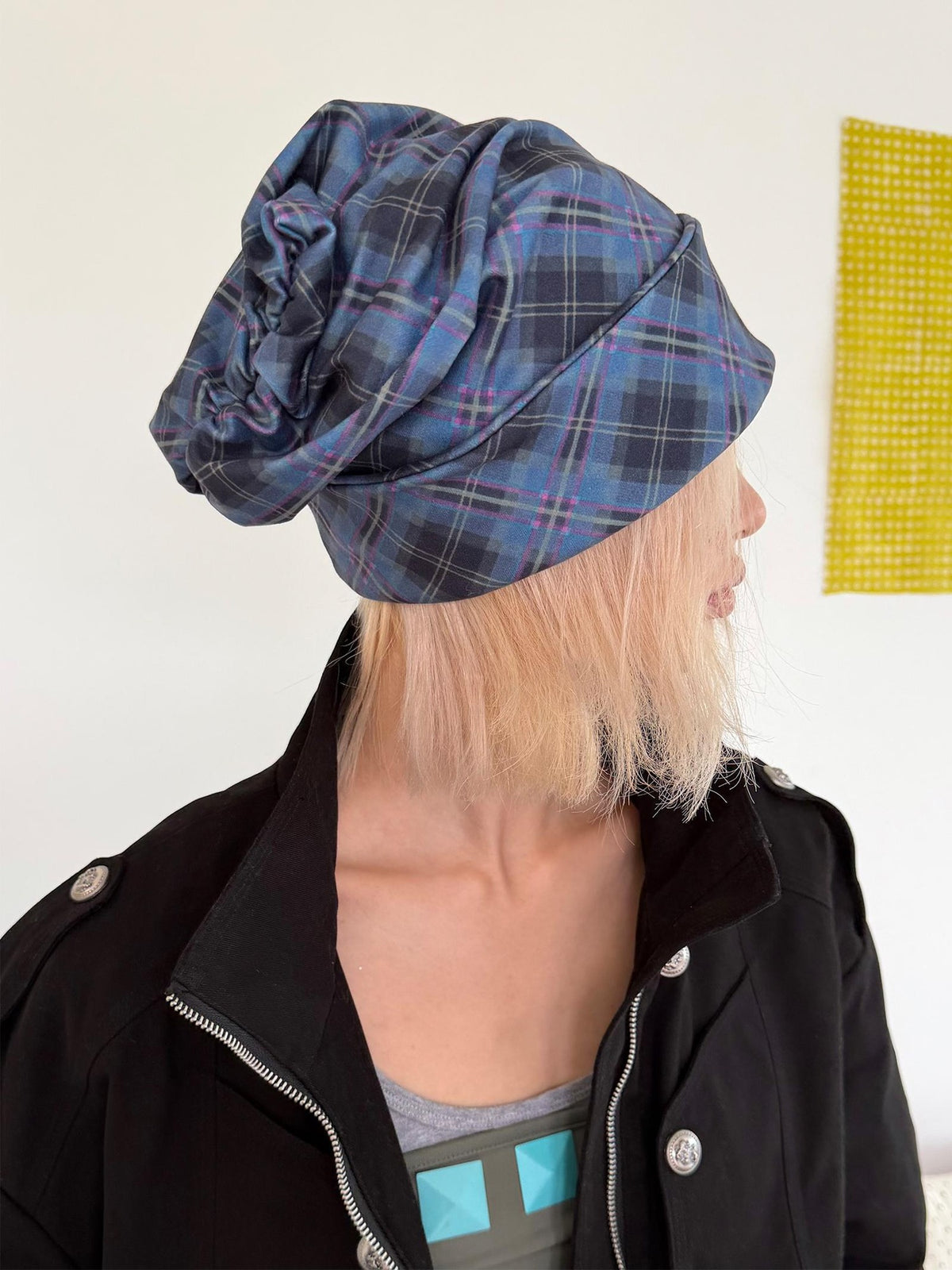 nit alcove Double Layer Flipped Brim Warm Beanie Women&