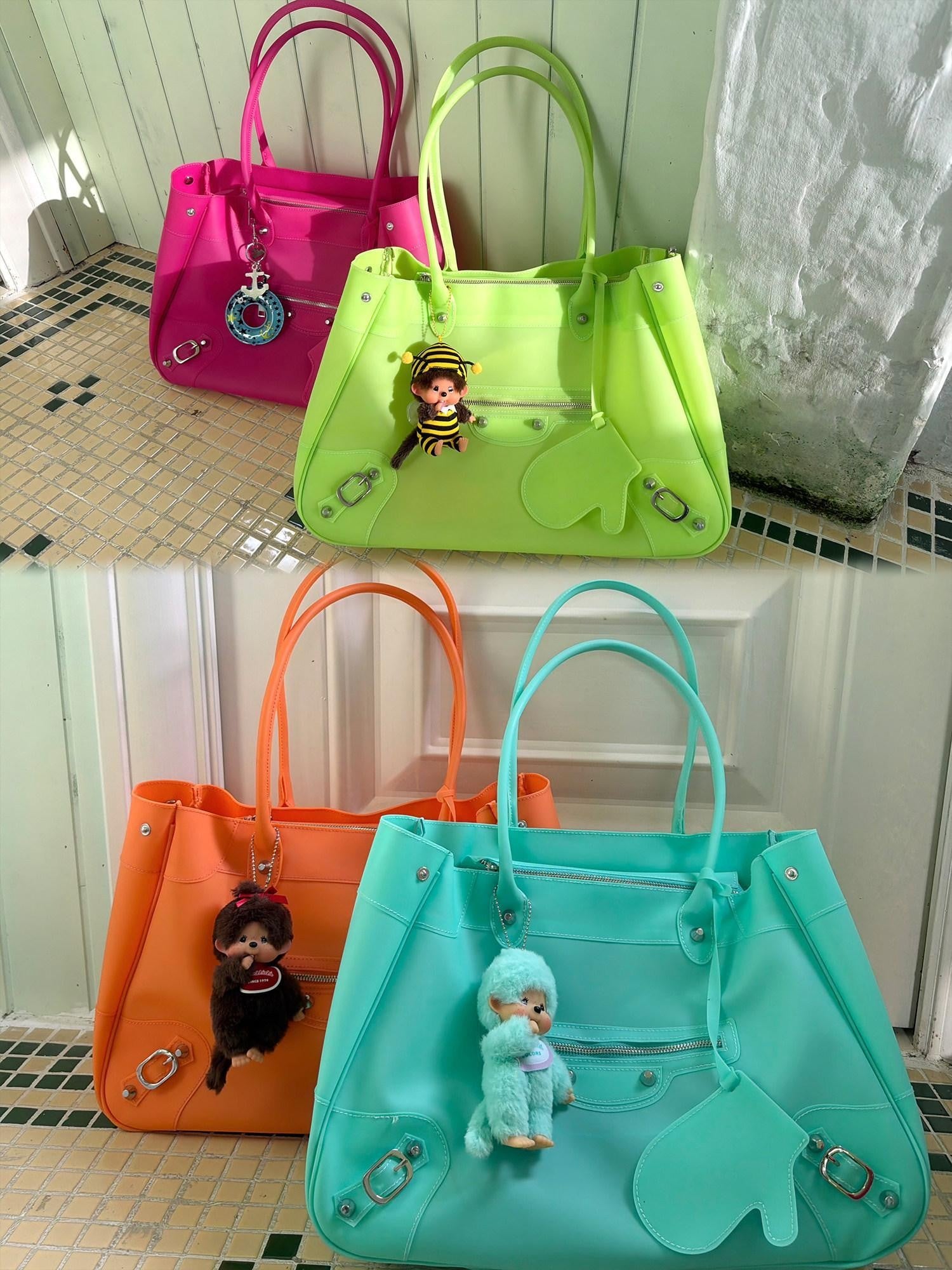 nit alcove Four Color Jelly Boxy Women&