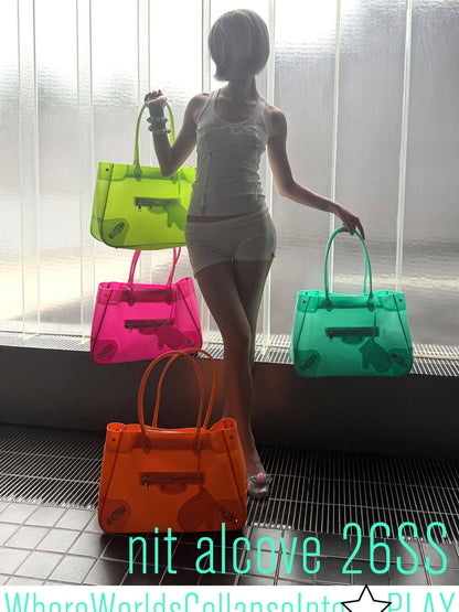 nit alcove Four Color Jelly Boxy Women&
