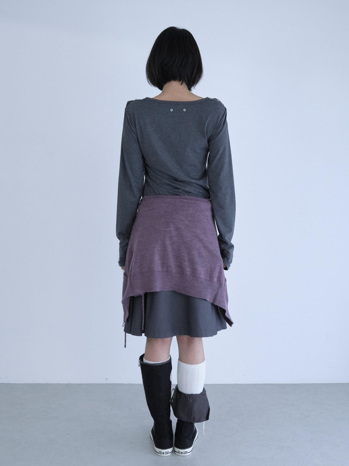 nnn society Glitter Print Button Women&