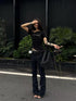 no E mosen Chain Embroidered Slim Fit Women&
