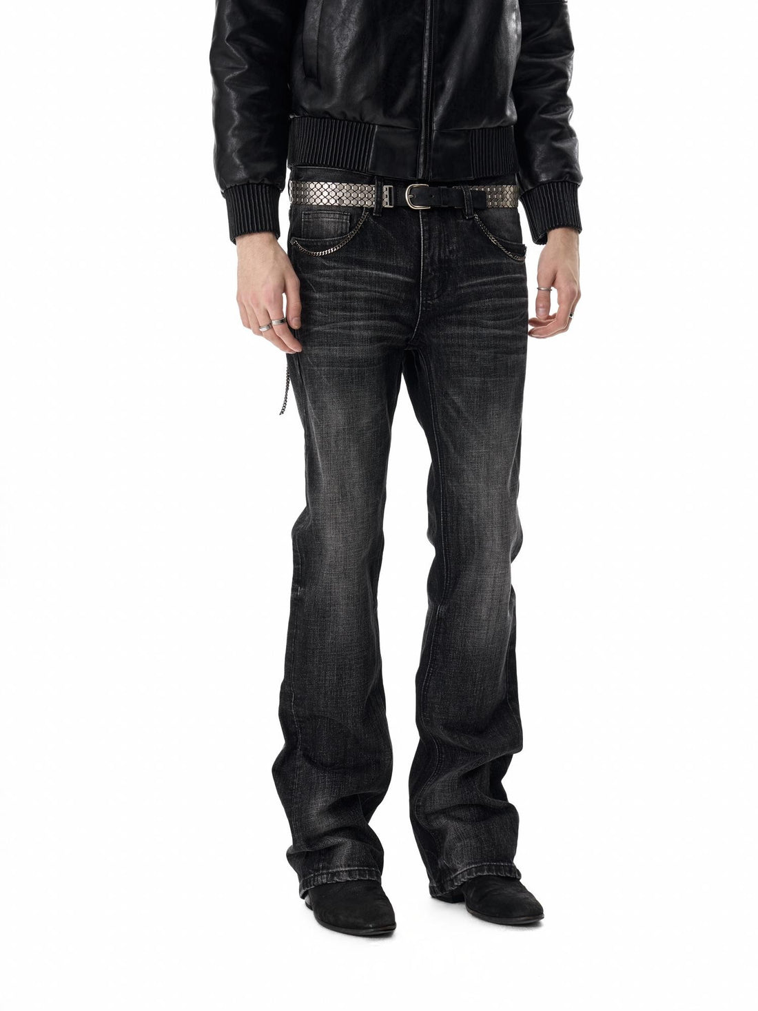 no E mosen Chain Pocket Washed Slim Fit Women&